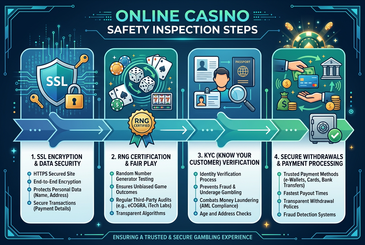 Διαδικασία ελέγχου ασφαλείας online καζίνο